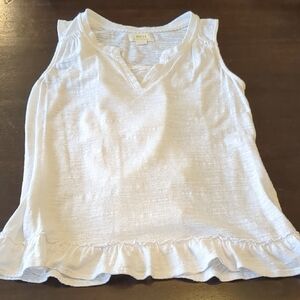 Maeve White Split-Back Top